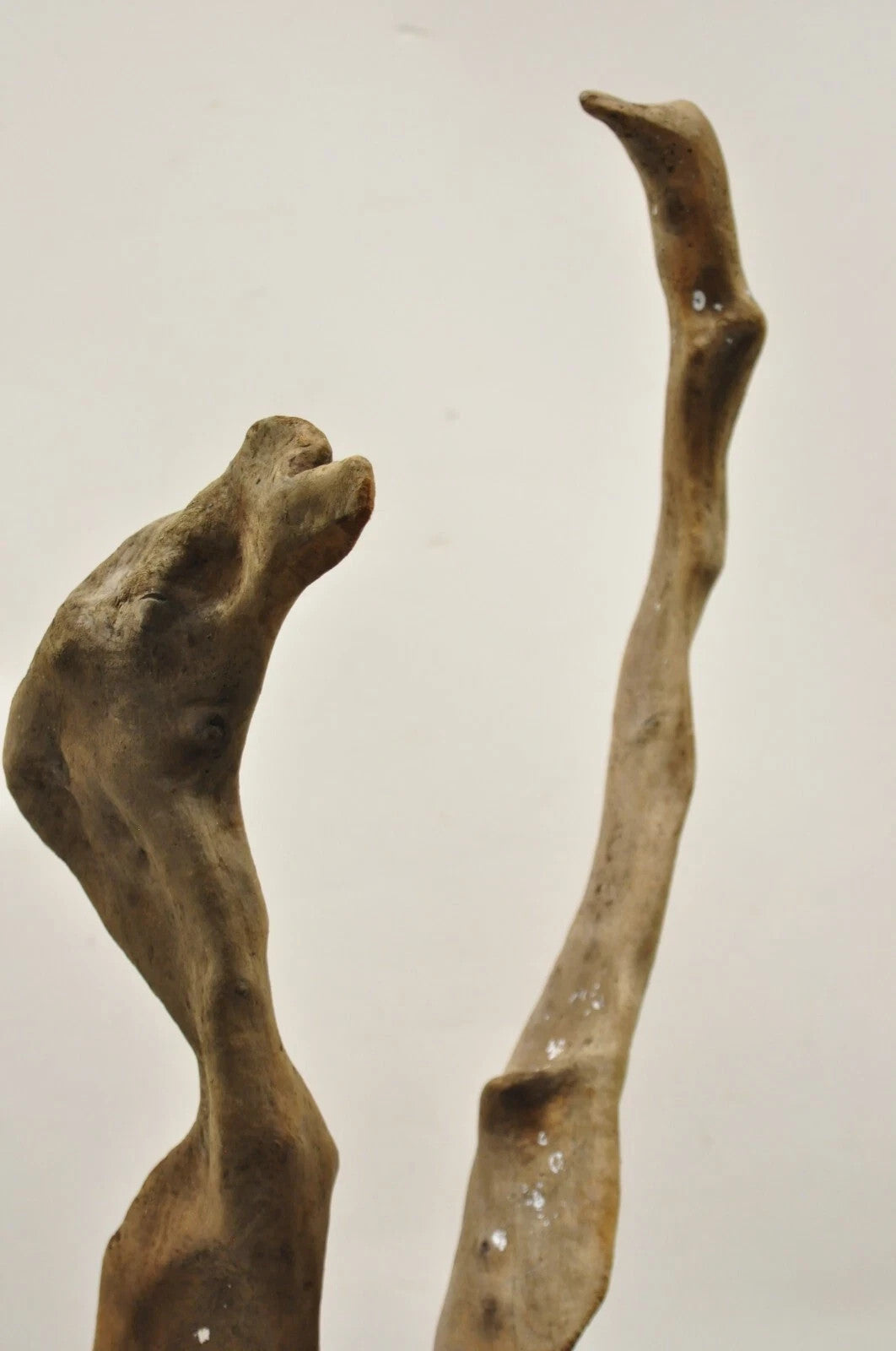 Vintage Abstract Sculpted Wood Sculptural Free Form Table Sculpture Statue