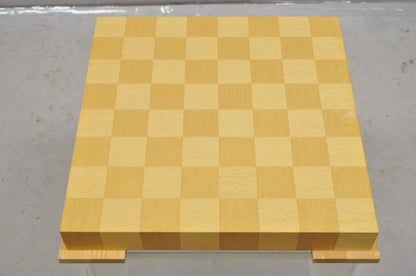 1990s Michael Graves Postmodern Chess & Checkers Set Maple Wood Modern Board