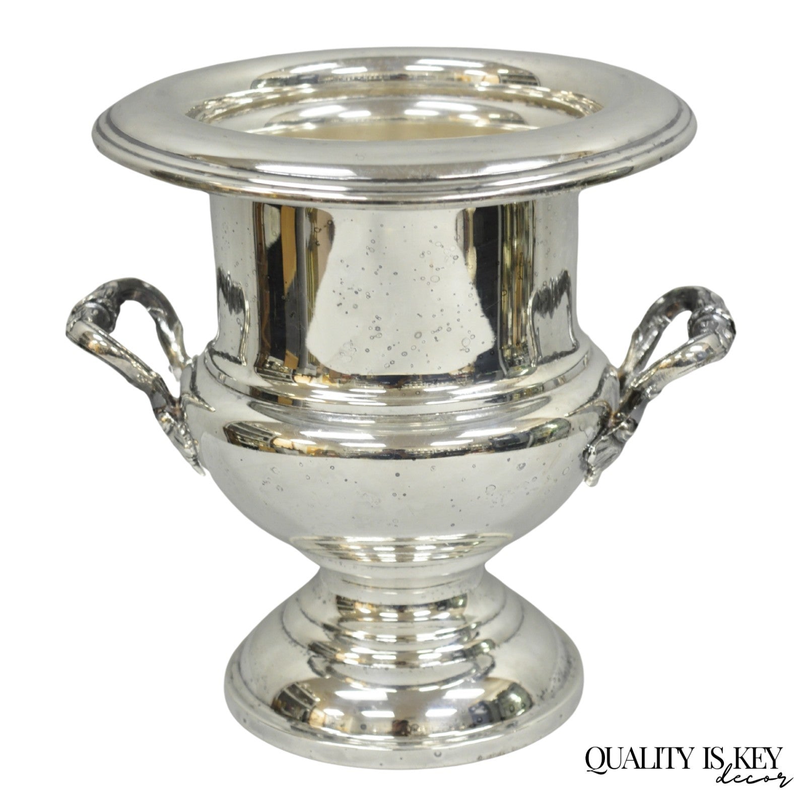 Victorian Silver Plated Trophy Cup Bar Champagne Chiller Ice Bucket by Crescent
