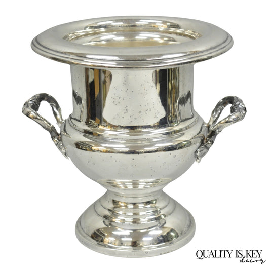 Victorian Silver Plated Trophy Cup Bar Champagne Chiller Ice Bucket by Crescent