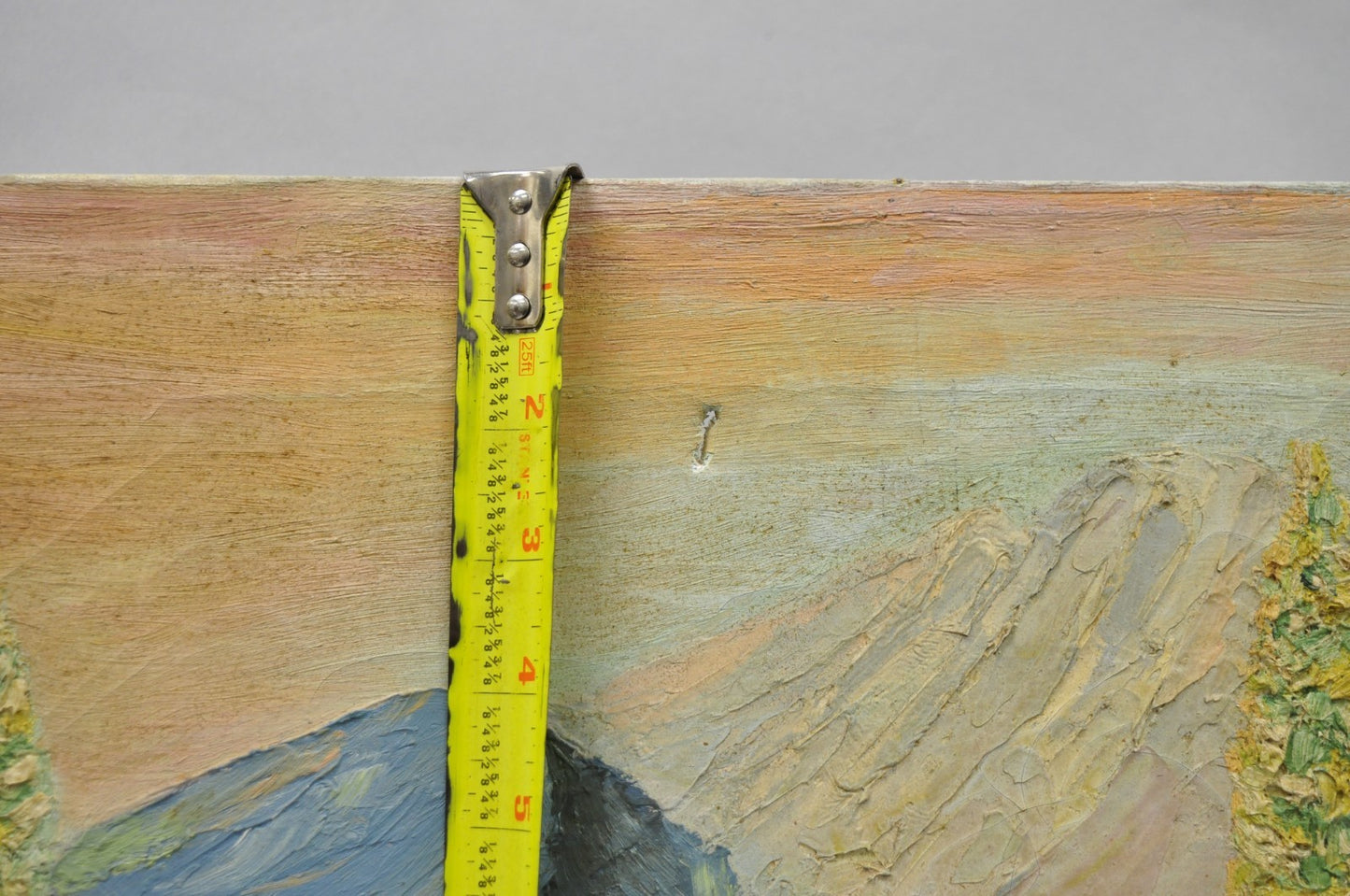 Vintage 1960's Oil on Canvas Southwestern Landscape Painting, Signed Souder