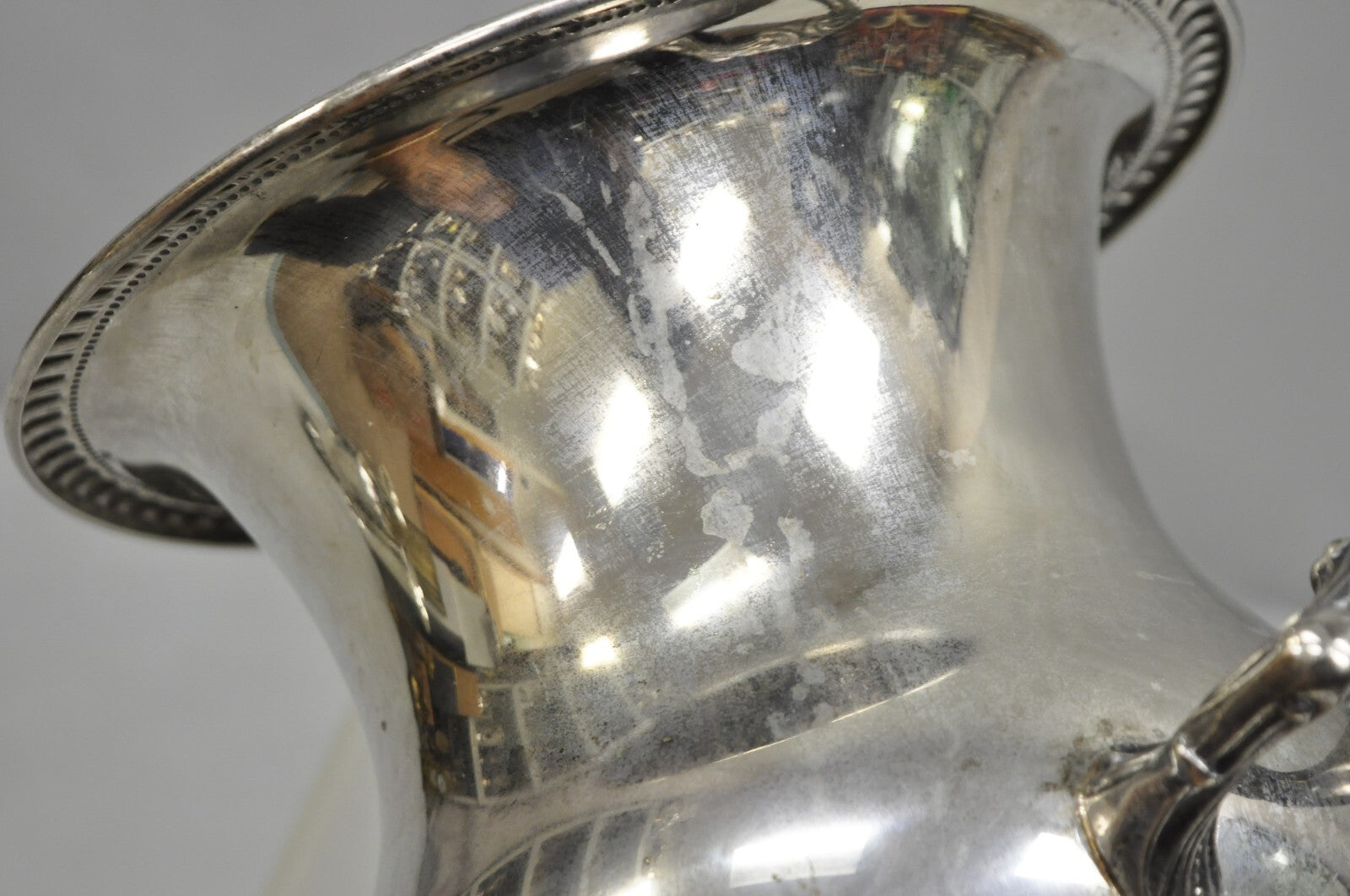 Sheridan Victorian Bulbous Silver Plated Champagne Chiller Wine Ice Bucket