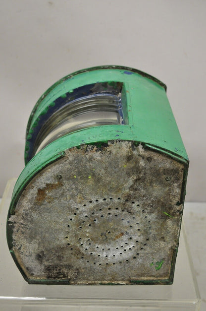 Antique Eli Griffith & Sons Green Marine Masthead Ship Lantern Fixture