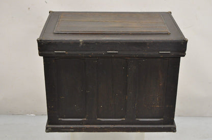 Antique Mission Arts & Crafts Oak Wood Carpenters Tool Chest Cabinet w/ Drawers