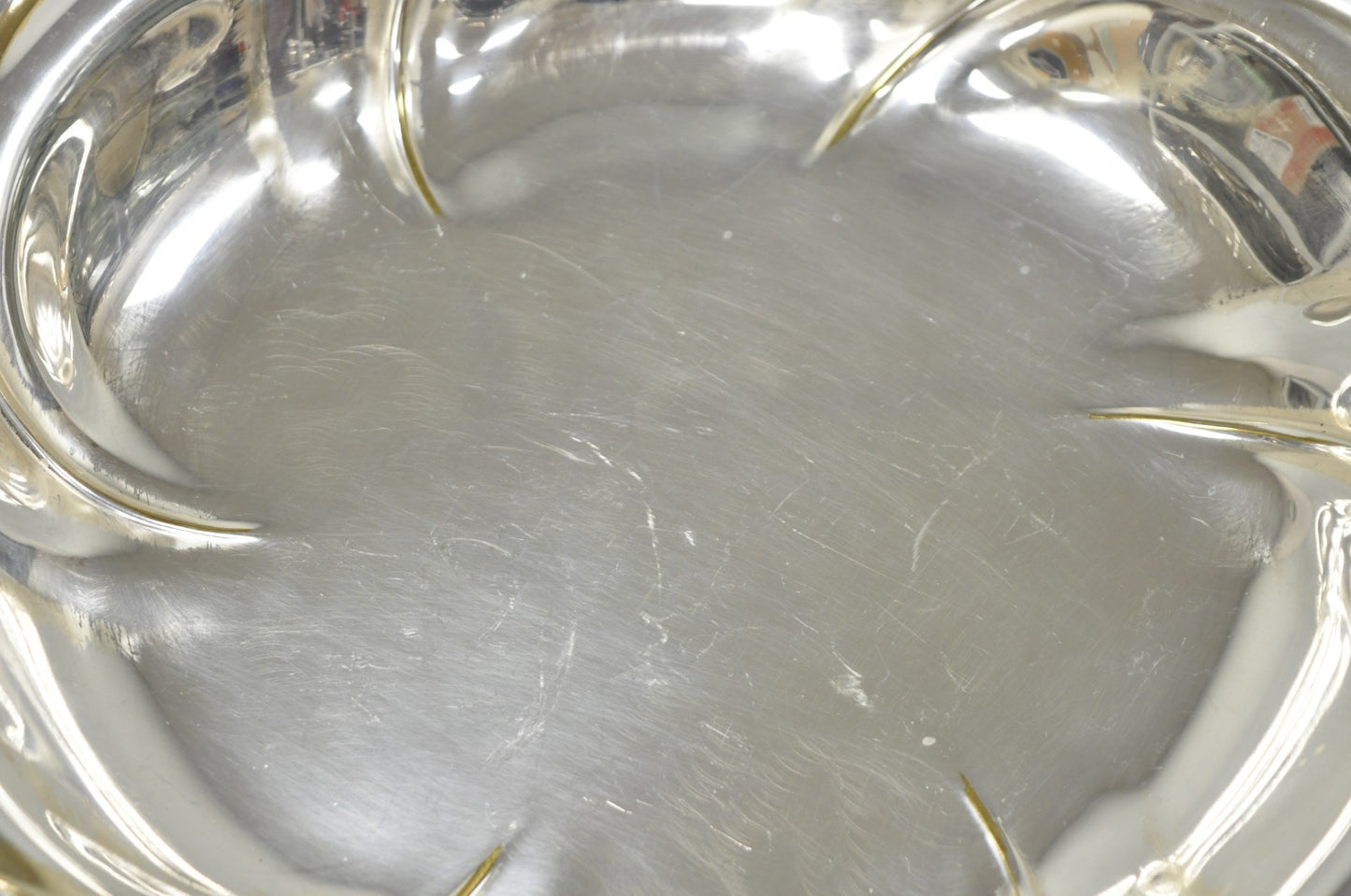 Vintage Caravelle Victorian Style Silver Plated Scalloped Serving Dish Bowl