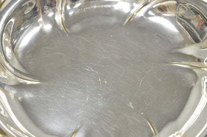 Vintage Caravelle Victorian Style Silver Plated Scalloped Serving Dish Bowl