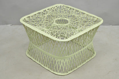 Vintage Russell Woodard Mid Century Modern Spun Fiberglass Footstool Ottoman
