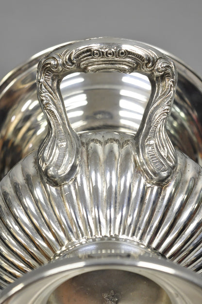 Vintage Victorian Silver Plated Trophy Cup Champagne Wine Chiller Ice Bucket