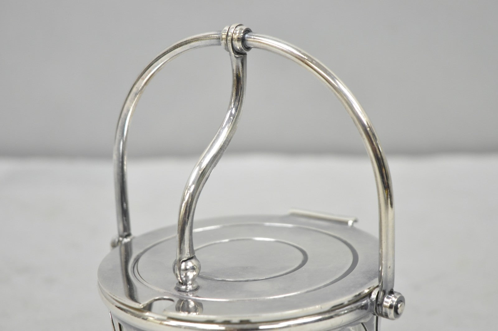 Broggi Classica Collection Silver Plated Hinged Grated Cheese Glass Sugar Bowl