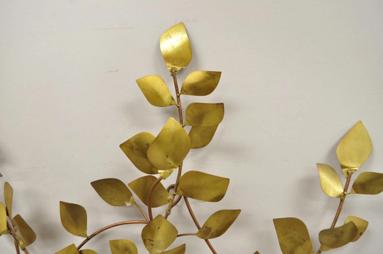 Bergasse Mid Century Modern Brutalist Brass Tree of Life Lrg Wall Art Sculpture