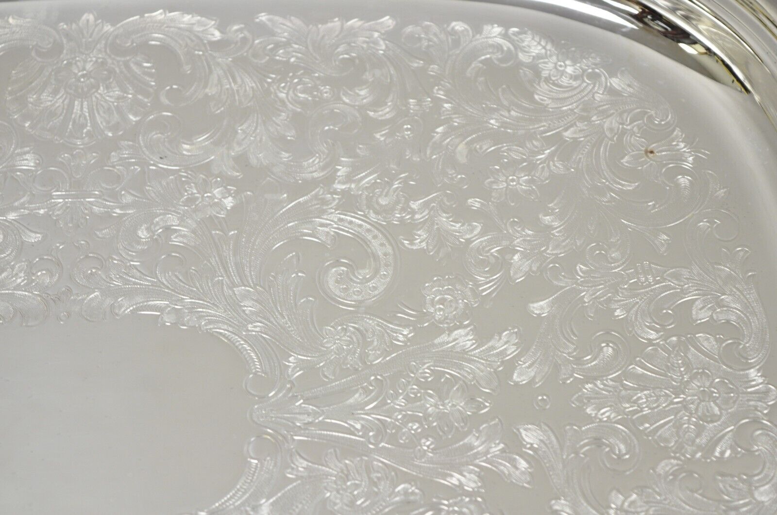 Eales 1779 Silver Plated 22" Footed Serving Tray Platter with Twin Handles