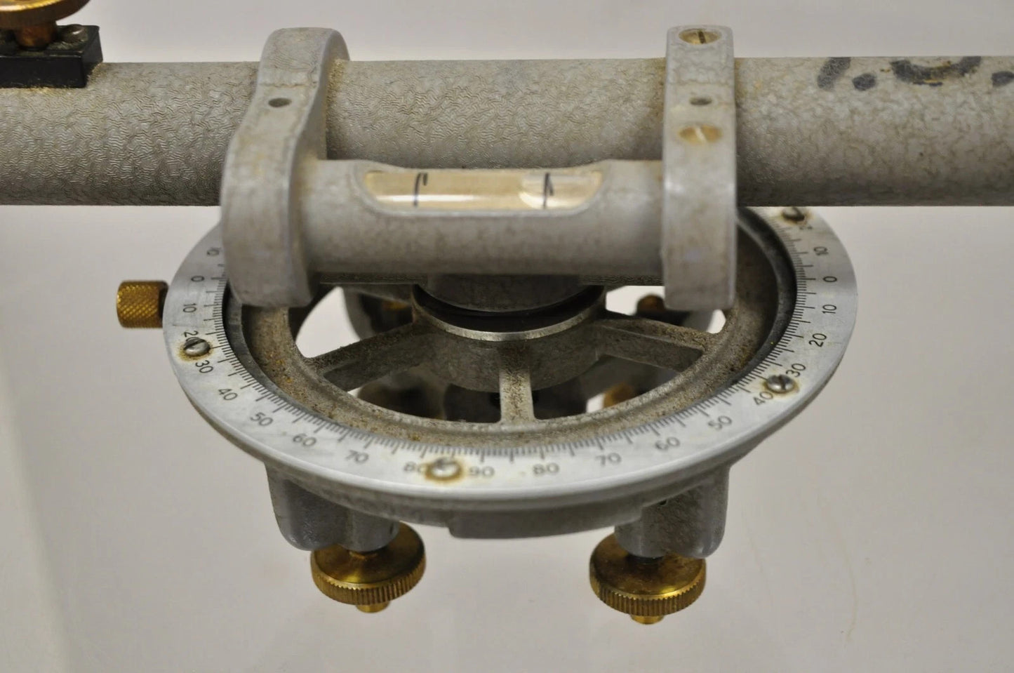 Vintage David White Instrument Surveying Equipment Plane Utility Level Oak Case