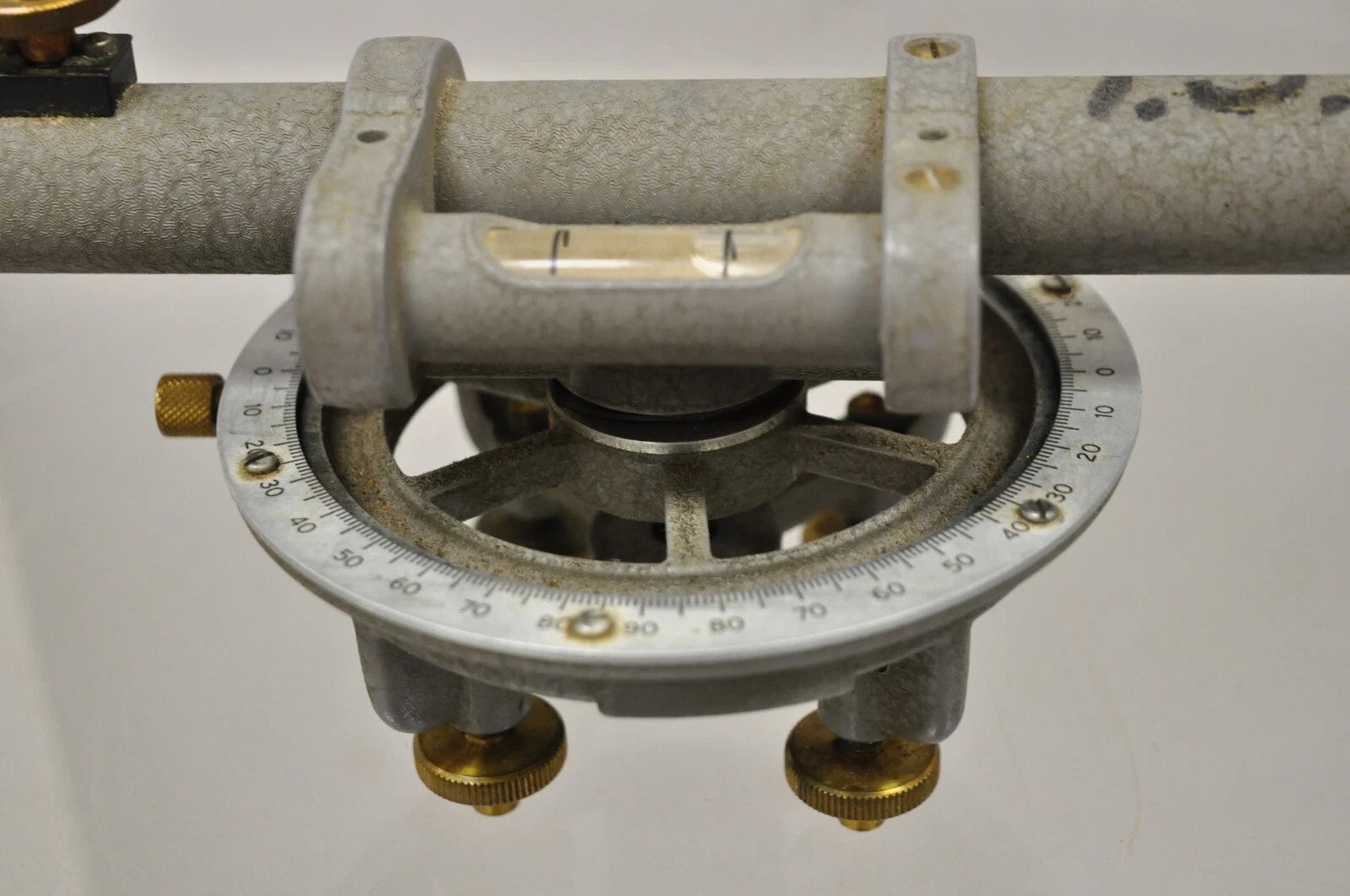 Vintage David White Instrument Surveying Equipment Plane Utility Level Oak Case