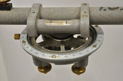 Vintage David White Instrument Surveying Equipment Plane Utility Level Oak Case