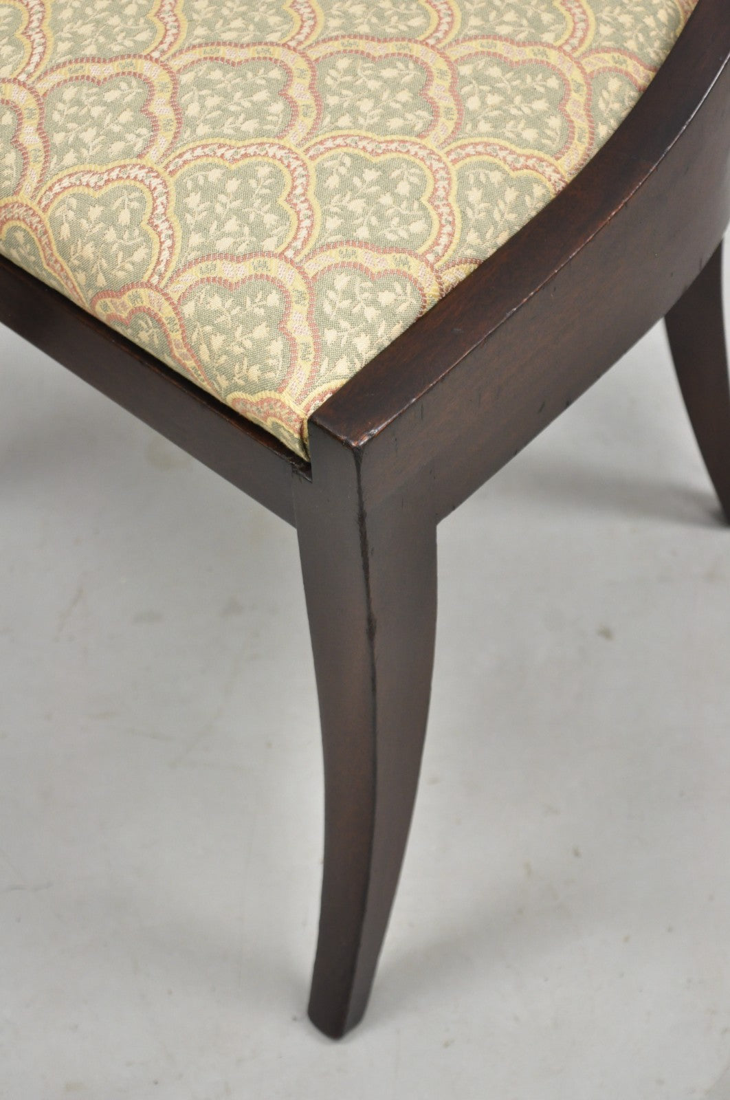 Pietro Constantini Italian Regency Mahogany Klismos Dining Chairs - Set of 4