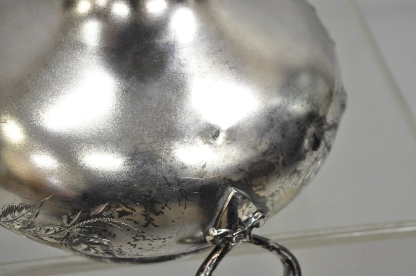 Antique Mead & Robbins Victorian Silver Plated Floral Repousse Fancy Soup Tureen