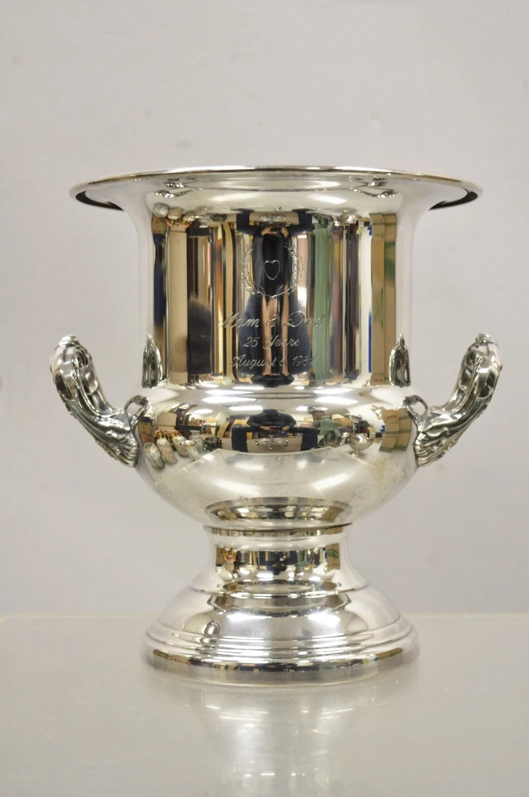 Gorham Newport Silver Plated Trophy Cup Champagne Chiller Ice Bucket Engraved