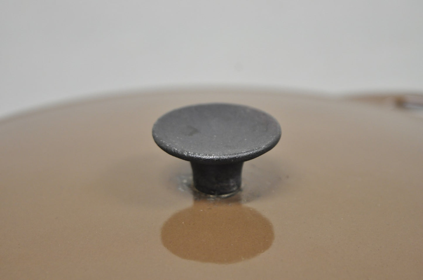 Vintage Cousances France Enameled Cast Iron Dutch Oven Pot Chocolate Brown # 22