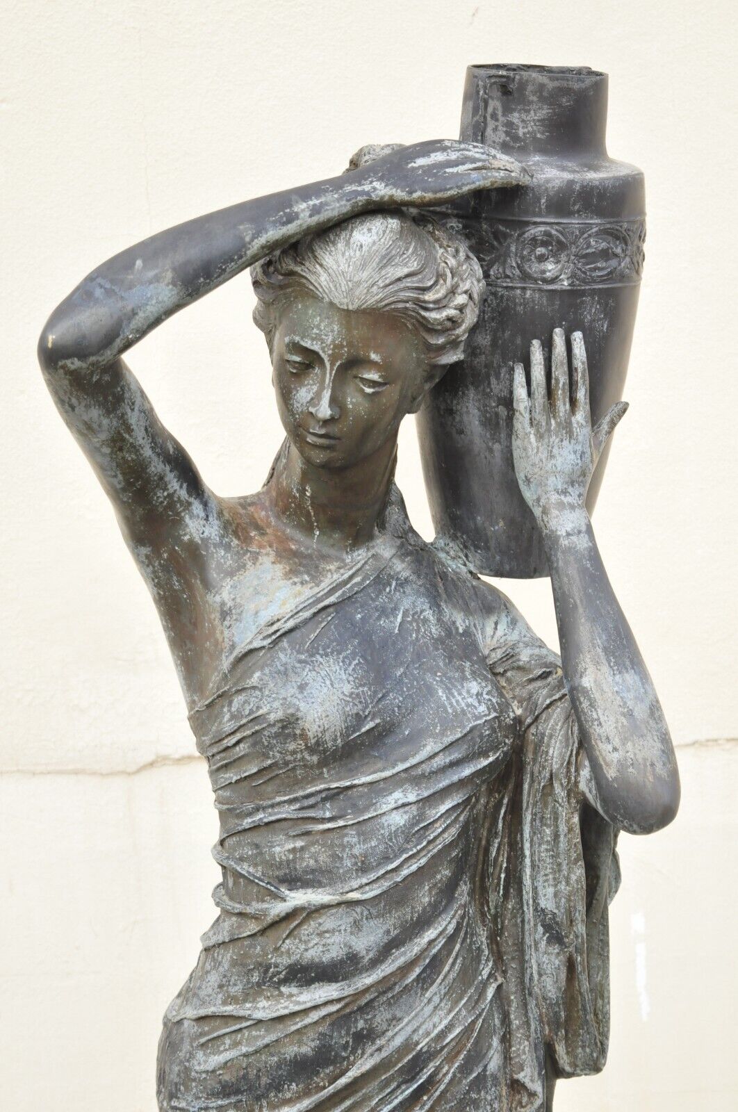 Large Victorian Style 71" Bronze Garden Water Fountain Dione The Divine Goddess
