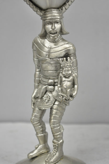 Vintage Royal Order of Jesters Figural Pewter Metal Mirth is King Award Goblet