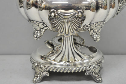 Antique Victorian Silver Plated Gorham 01180 Tilting Teapot Coffee Pot on Stand