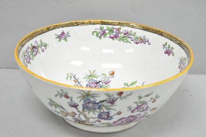Antique Edge Malkin & Co Indian Tree English Transferware Porcelain Serving Bowl