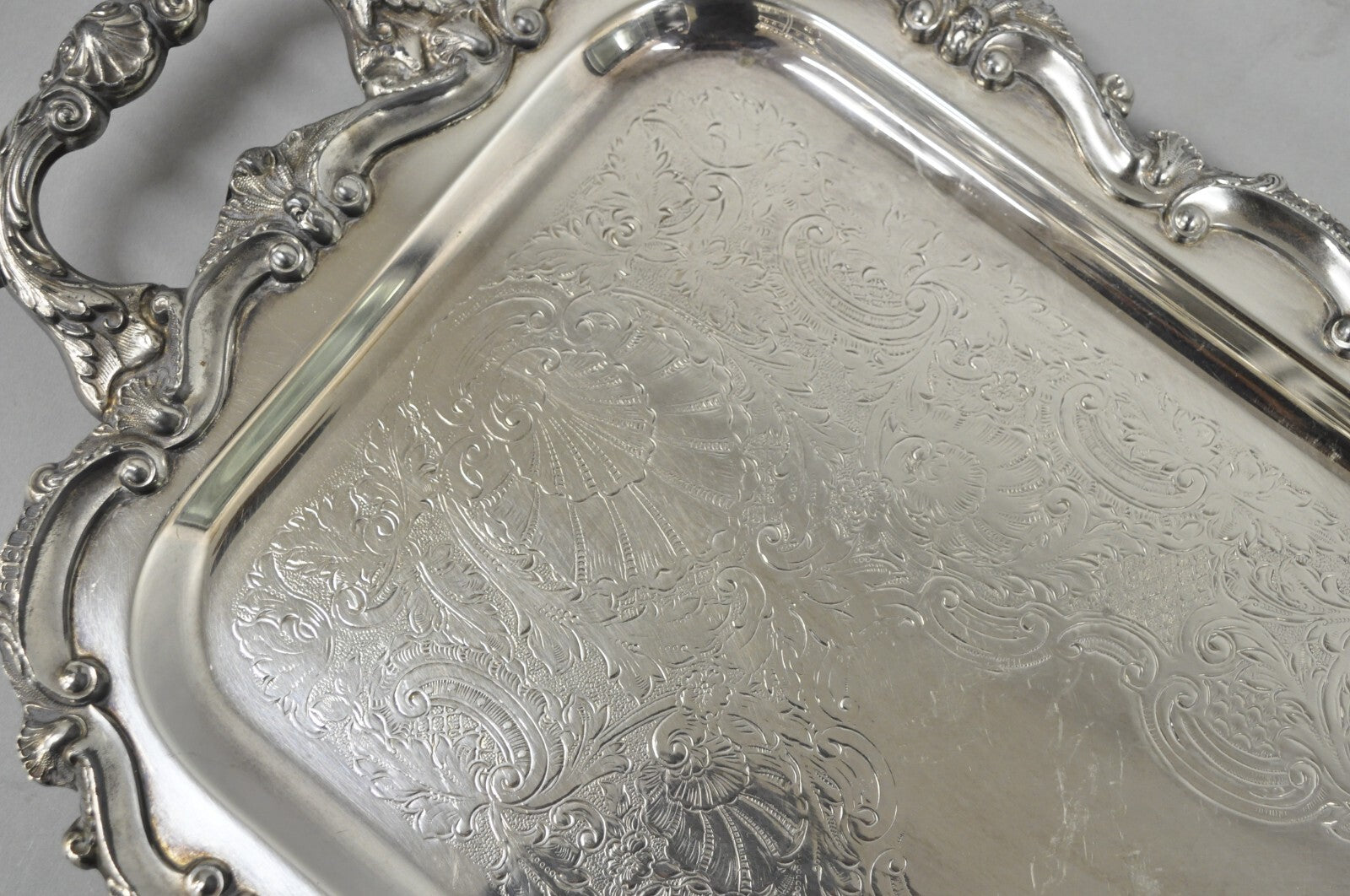 Bristol Silverplate by Poole 132 Silver Plated Narrow Serving Platter Dish Tray