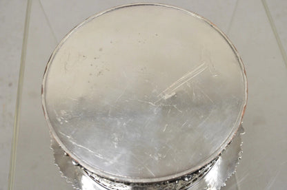 Antique English Sheffield Sterling Silver Mounted Champagne Wine Bottle Coaster