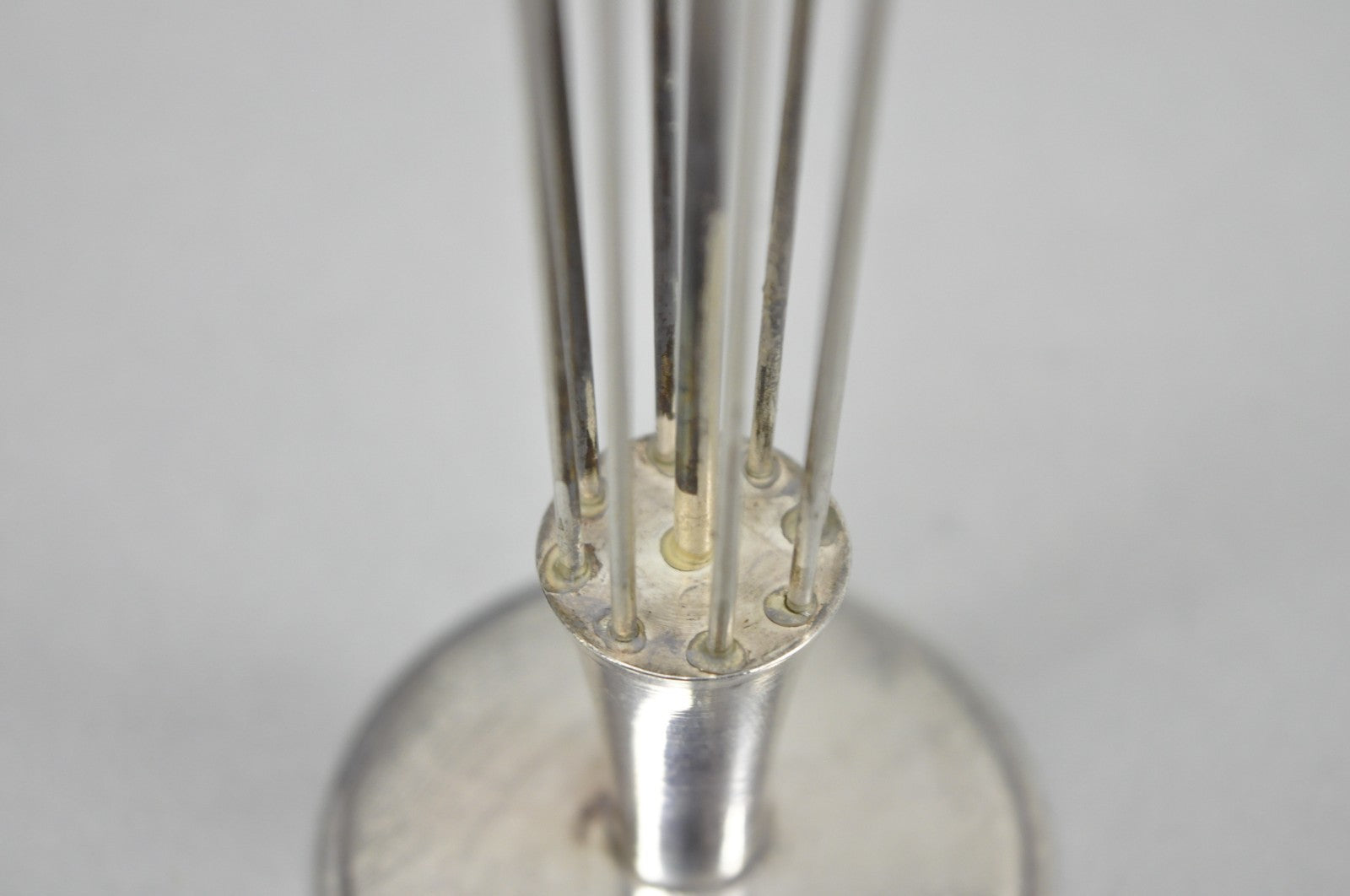 Mid Century Danish Modern Silver Plated Umbrella Cocktail Napkin Holder - Pair