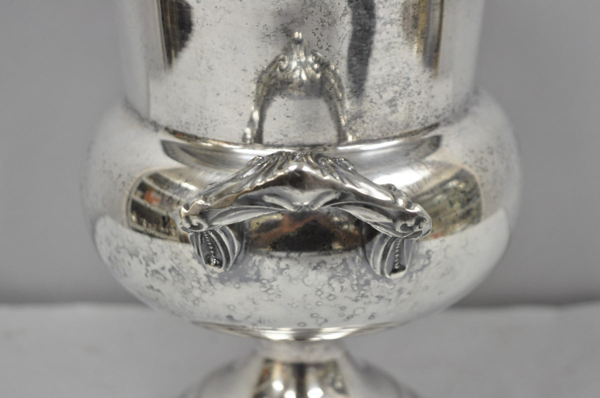 Vintage Sheridan Victorian Engraved Silver Plated Champagne Chiller Ice Bucket