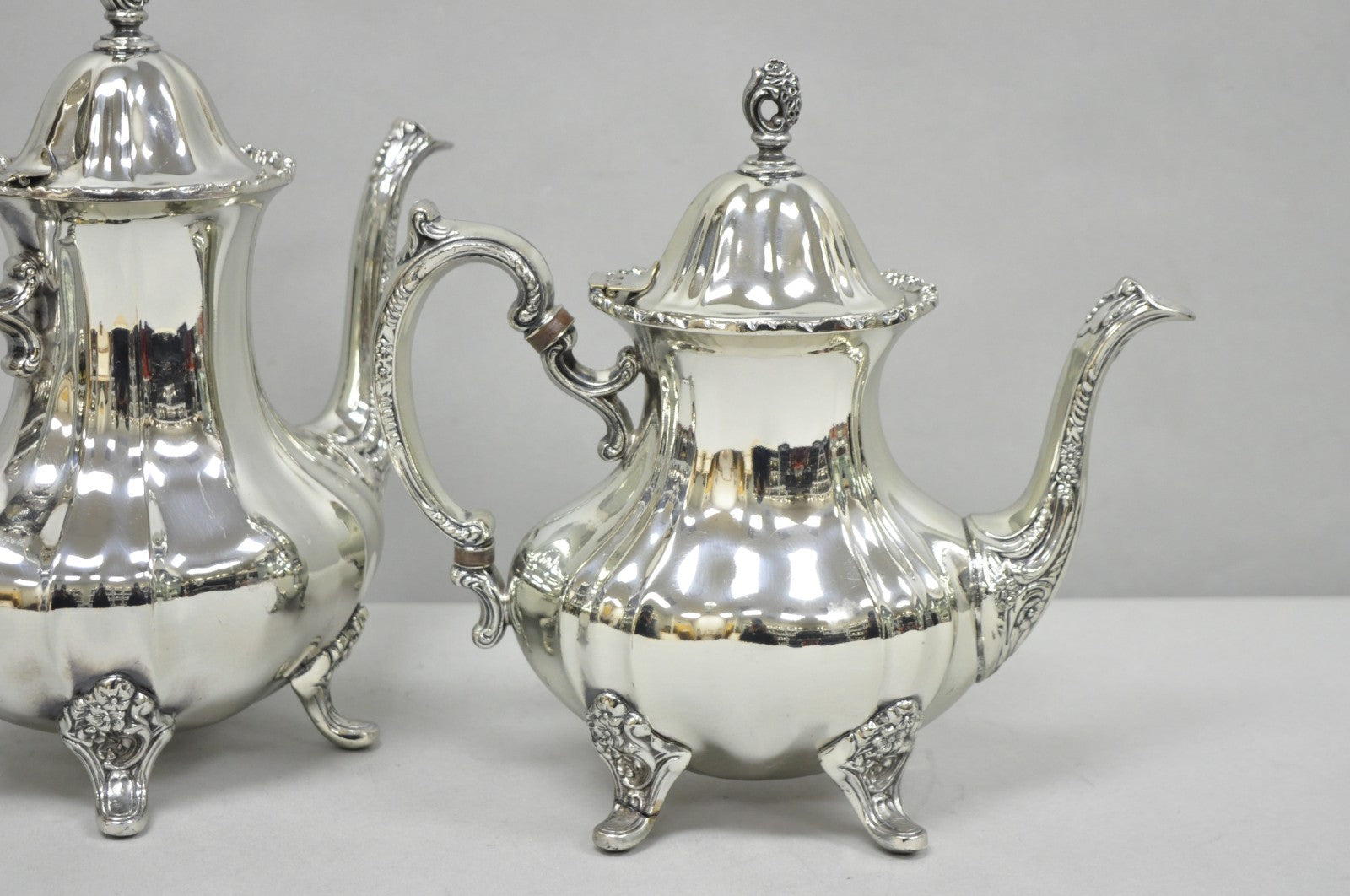 Vintage Towle Grand Duchess Victorian Silver Plated Tea Service Set - 4 Pcs