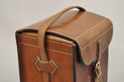 Vintage Sun Lite II Speed Flash and Portable Battery Pack in Brown Leather Case