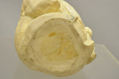 Vintage Indian 13" Cast Resin Laughing Buddah Statue Sculpture Figurine