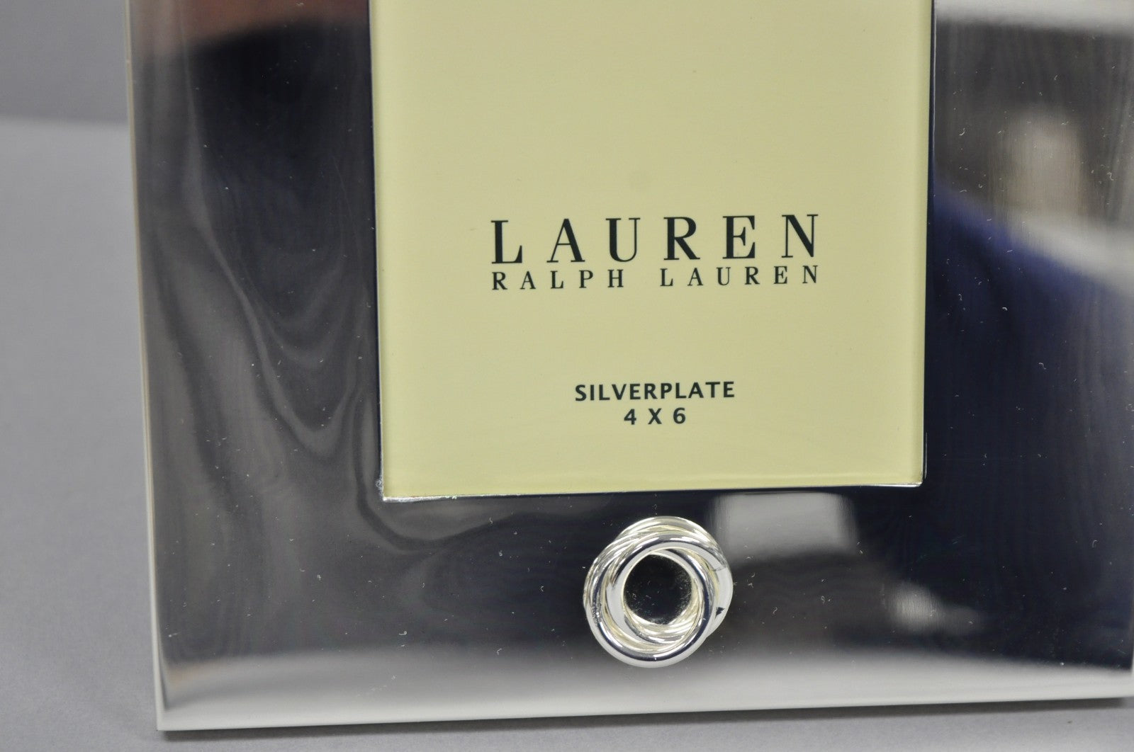 Lauren Ralph Lauren "Vows" Silver Plated 4x6 Wedding Photo Picture Frame