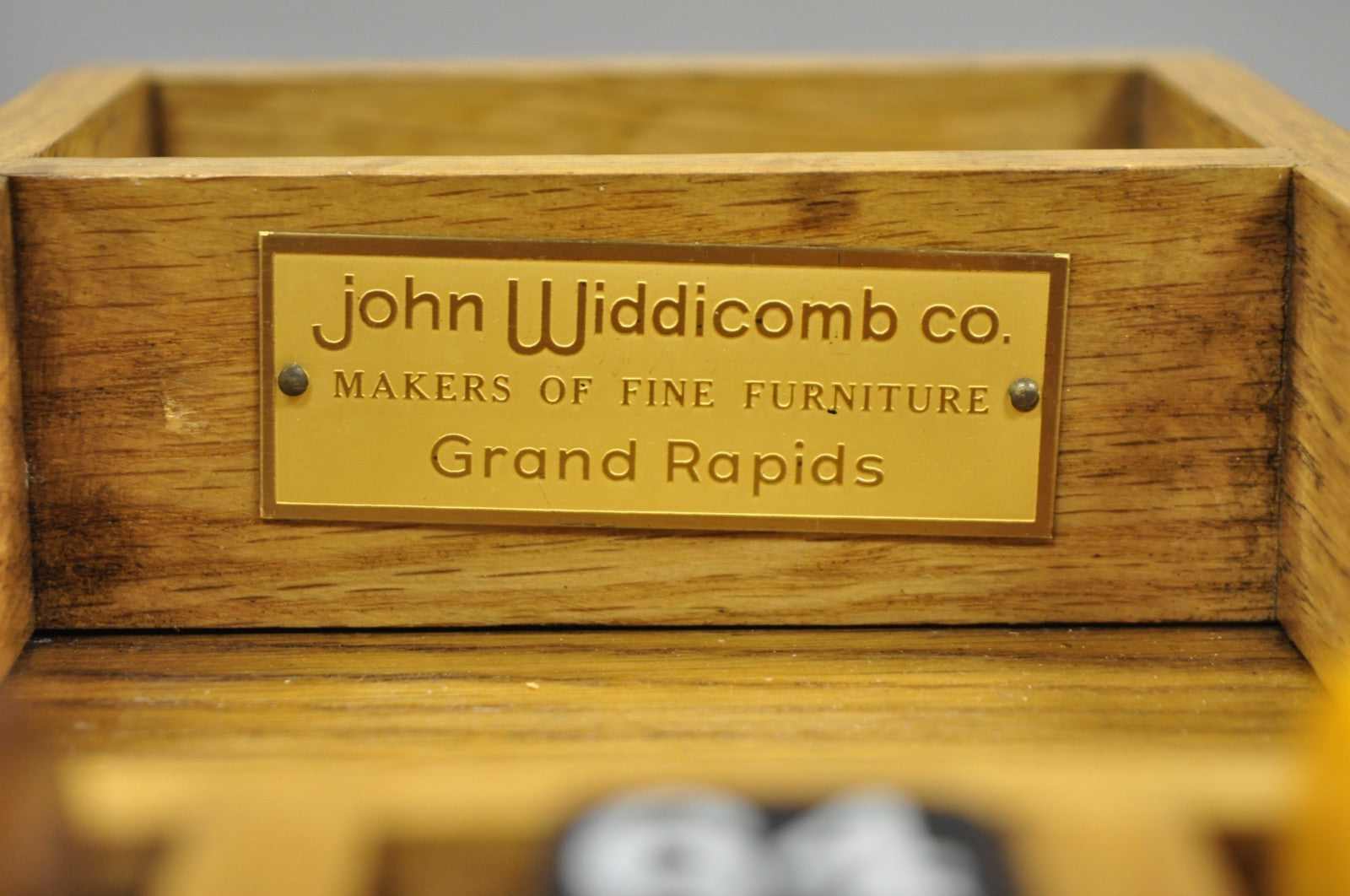 Vintage John Widdicomb Mid Century Modern Campaign Style Chess Game Table