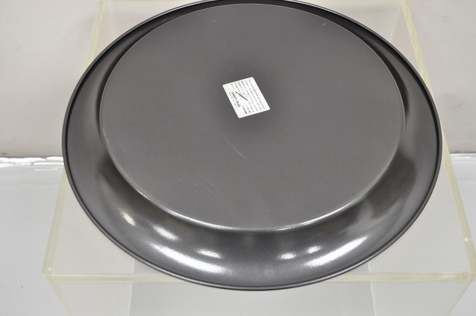 Fornasetti Milano Italy Serratura Black and White Keyhole Round Platter Tray