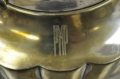 Antique Victorian L.B.S. Co England Silver Plated "PMP" Monogram Tea Pot