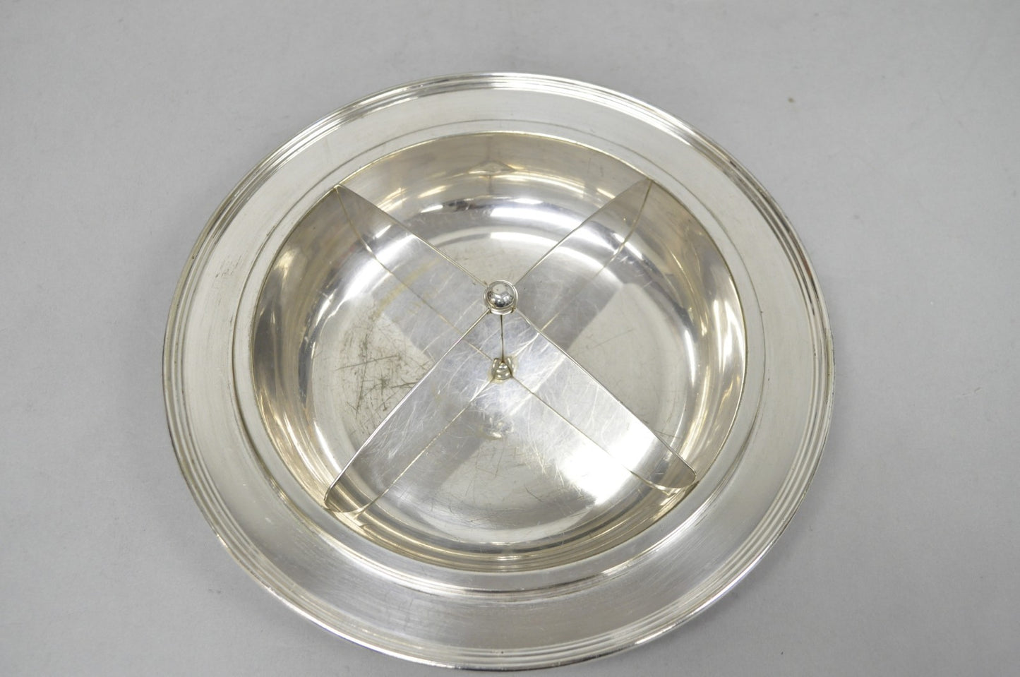 Vintage Victorian Silver Plated 10" Round Covered Vegetable Serving Dish