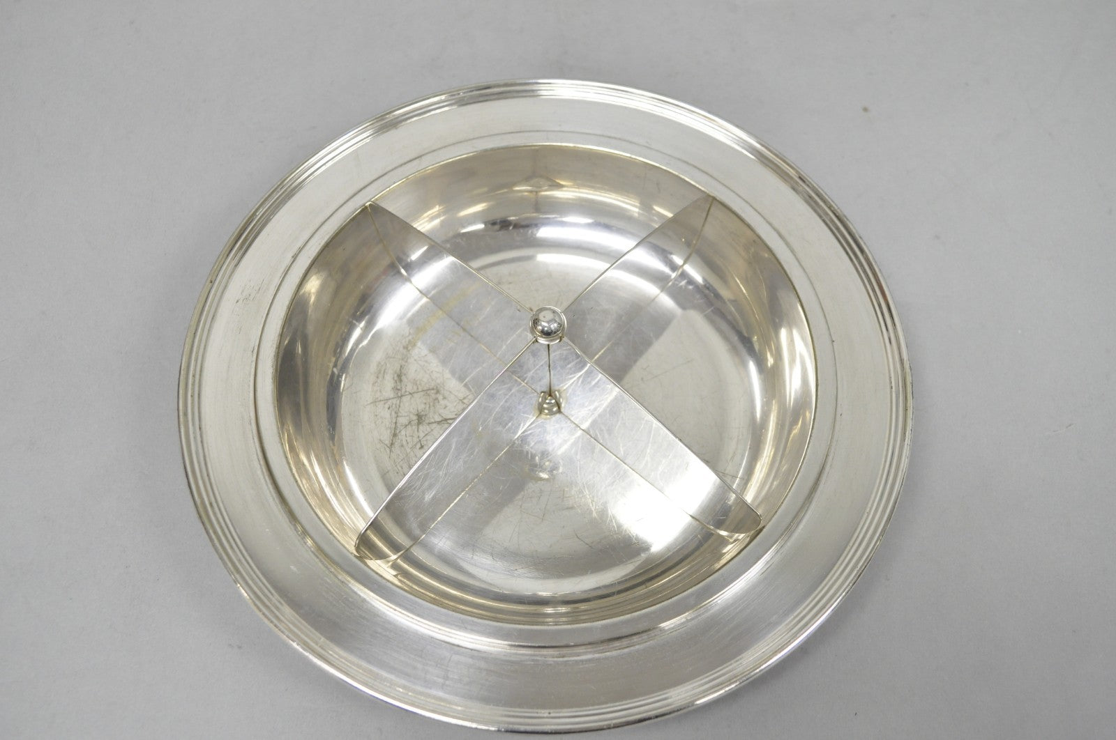 Vintage Victorian Silver Plated 10" Round Covered Vegetable Serving Dish