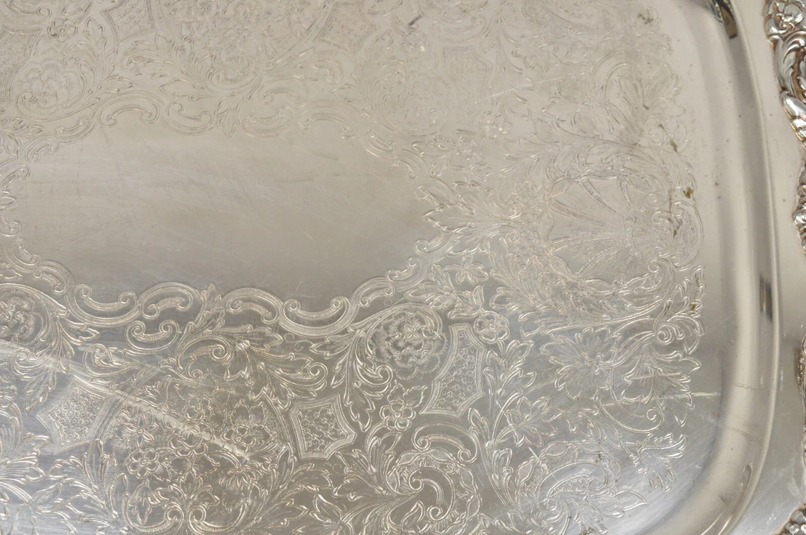Vintage Poole EPCA Sevenoaks 650 Large Silver Plated Serving Platter Bar Tray