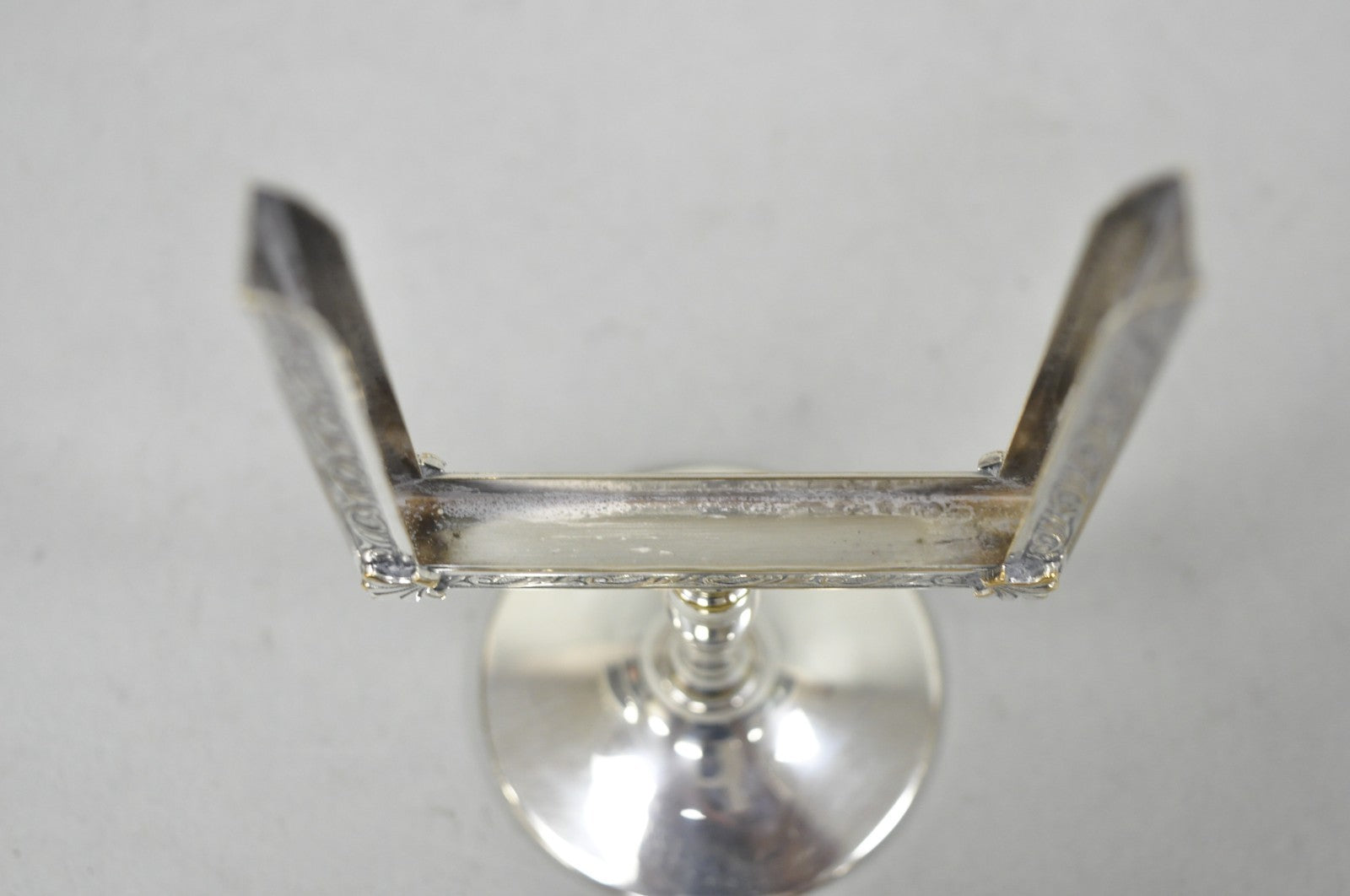 Vintage Charles S Beller Silver Plated Cigarette Holder Picture Frame w "B" Mono