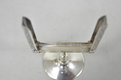 Vintage Charles S Beller Silver Plated Cigarette Holder Picture Frame w "B" Mono