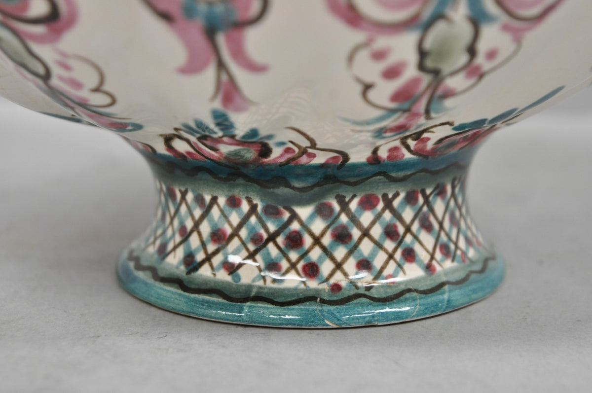 Vintage Keck Keramik Hand Painted Ceramic Pottery German Stein Wine Pitcher