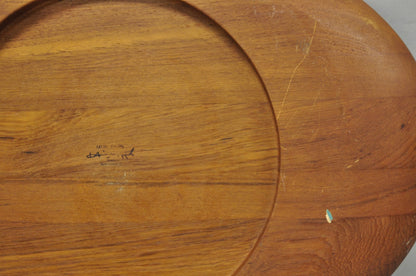 Vintage Mid Century Modern Henning Koppel Georg Jensen Teak Cutting Board Tray