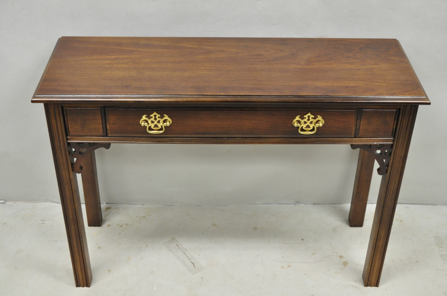 Vintage Lane Altavista Georgian Chippendale Cherry Wood Small Console Table
