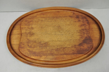 Vintage Mid Century Modern Henning Koppel Georg Jensen Teak Cutting Board Tray