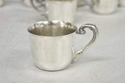 Vintage Sheridan Victorian Silver Plated Punch Bowl Set w/ 12 Cups and Tray