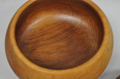 Vintage Mid Century Modern Teak Wood Goodwood Benjamin Medwin Salad Bowl Set 7pc