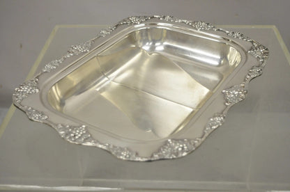 Vintage Oneida Victorian Silver Plated Grapevine Covered Vegetable Serving Dish