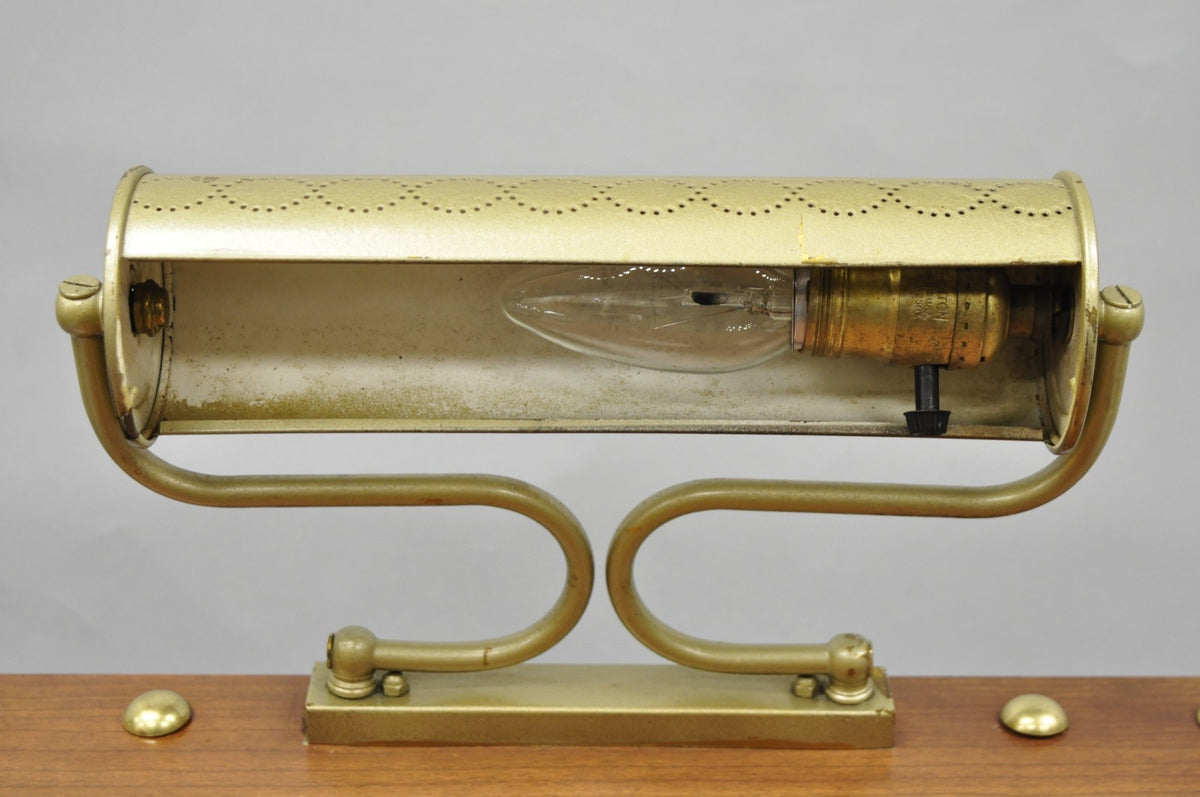 Vintage Victorian Lighted Podium Metal Column Pedestal Base Lectern Book Stand